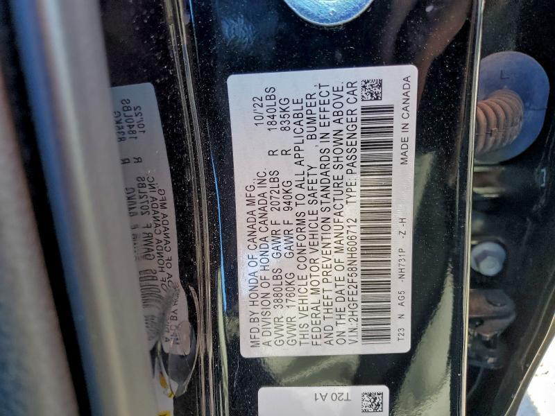 2022 Honda Civic Sport