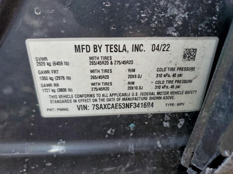 2022 Tesla Model x
