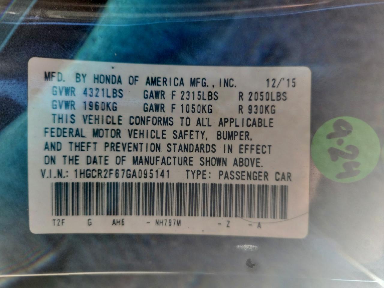 2016 Honda Accord Sport