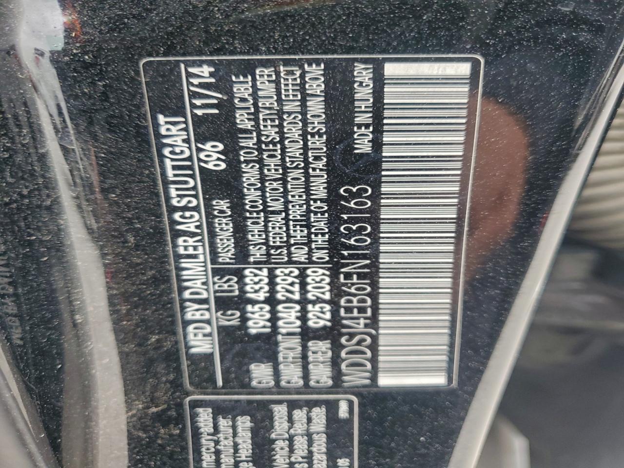 2015 Mercedes-Benz Cla 250