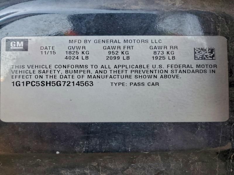 2016 Chevrolet Cruze Limited ls