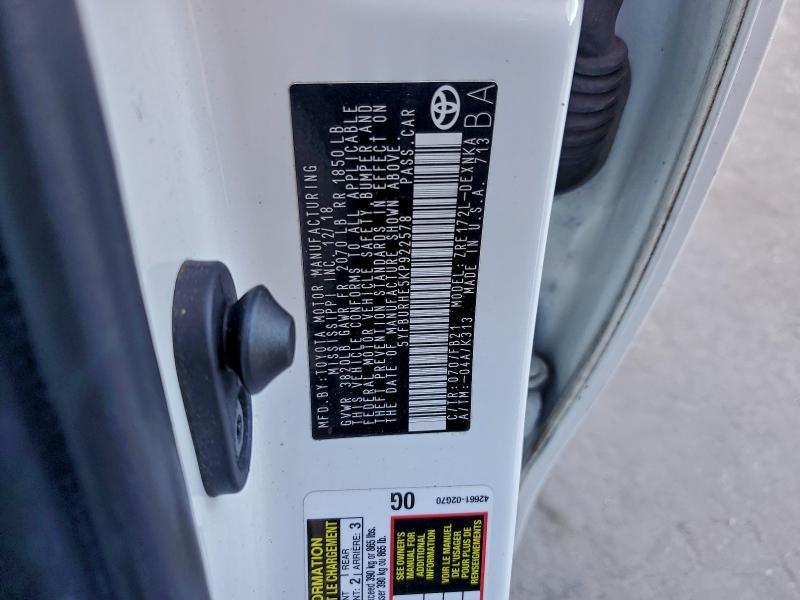 2019 Toyota Corolla l