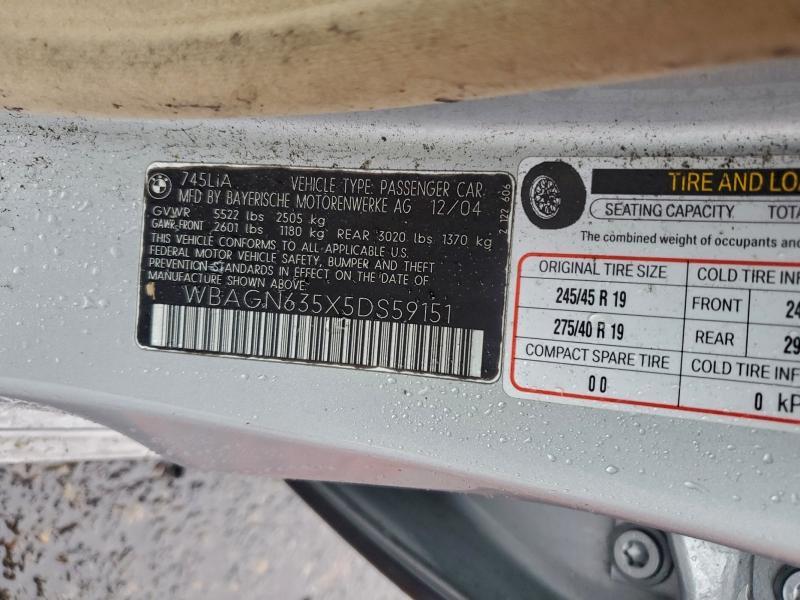 2005 BMW 745 li