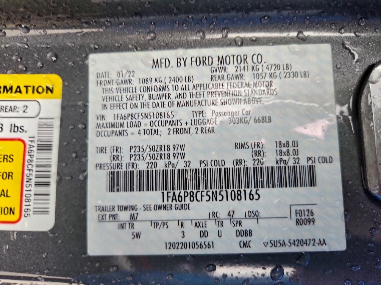 2022 Ford Mustang gt