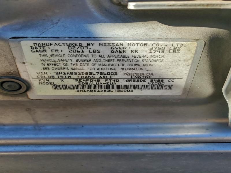 2003 Nissan Sentra Se-r Spec v