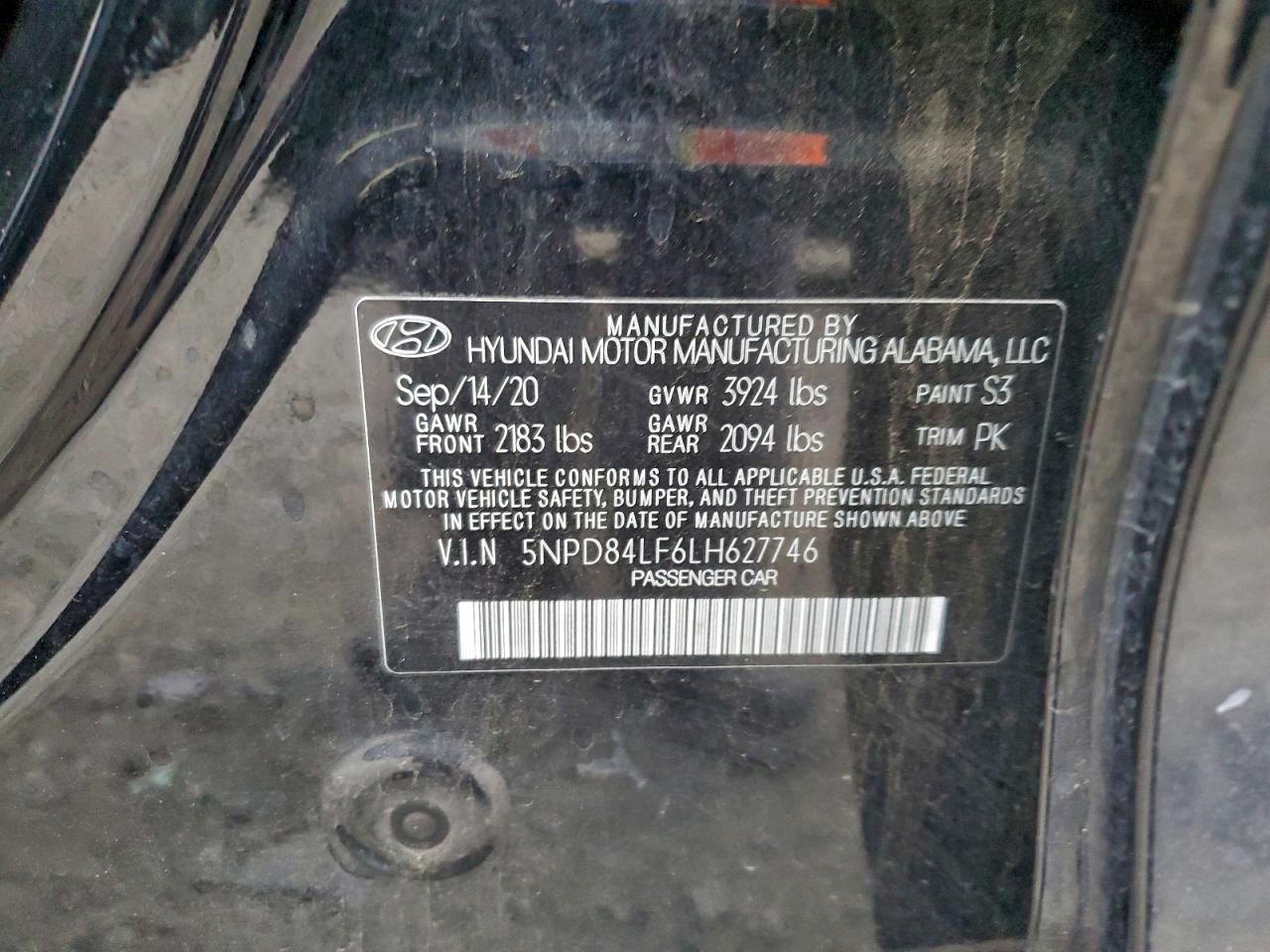 2020 Hyundai Elantra sel