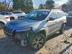 Jeep Cherokee salvage cars for sale: 2014 Jeep Cherokee Trailhawk