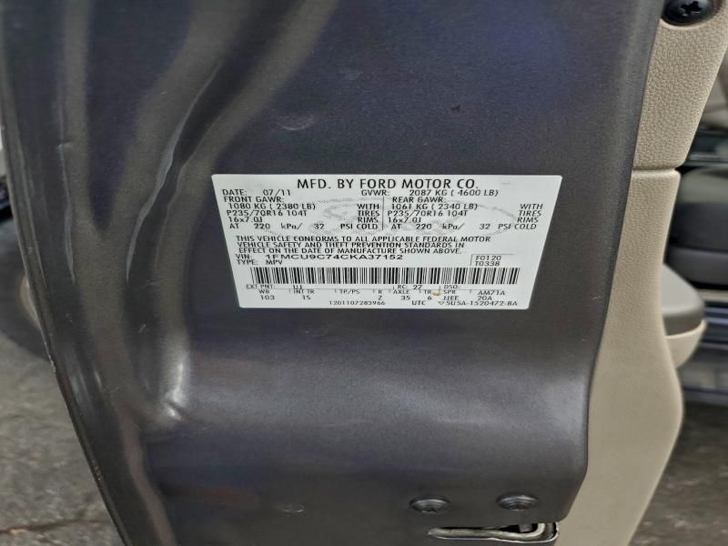 2012 Ford Escape xls