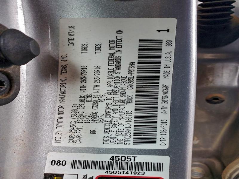 2018 Toyota Tacoma Double cab