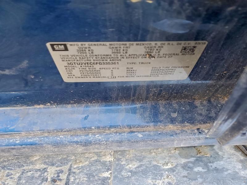 2015 GMC Sierra K1500 slt