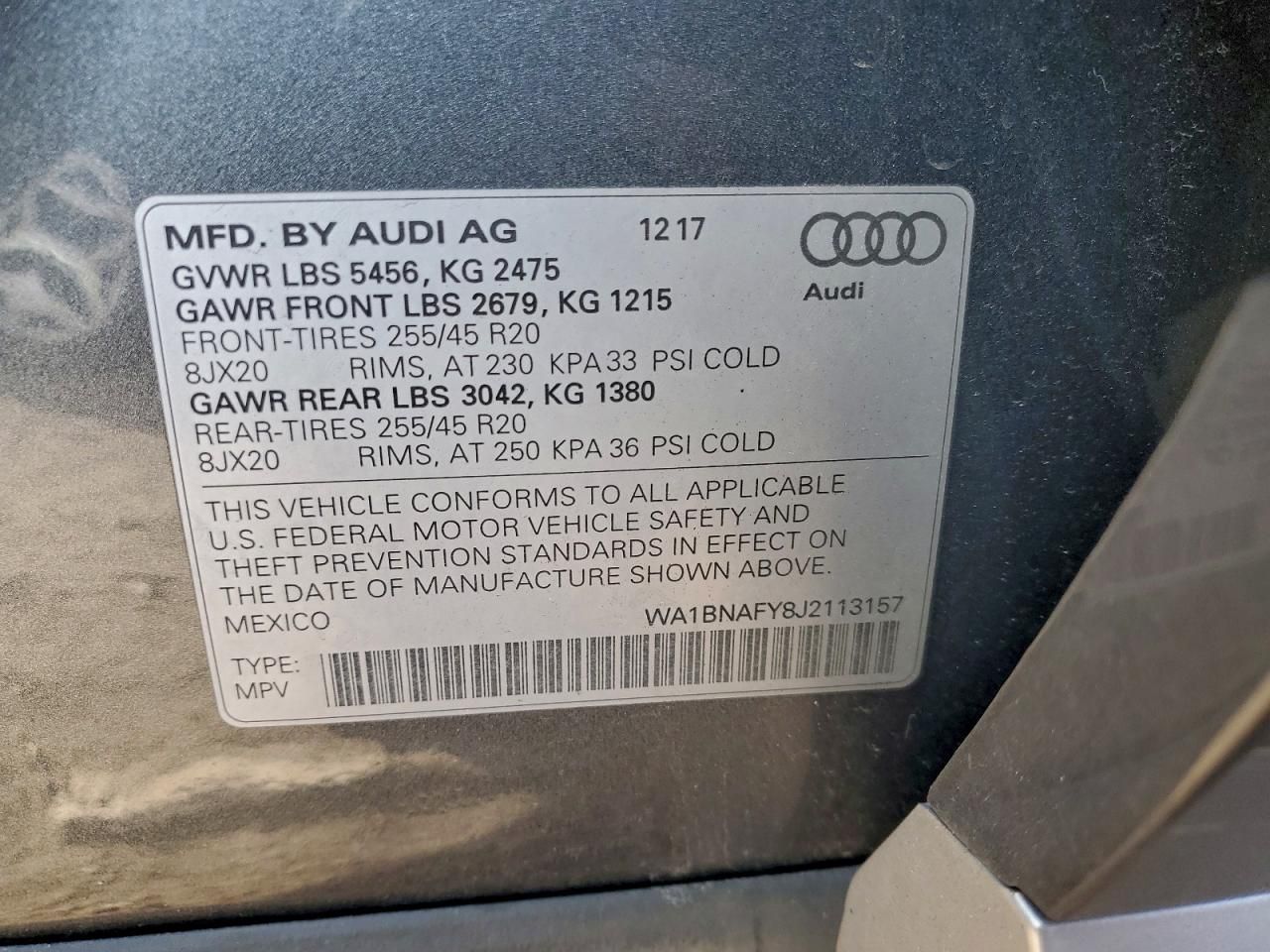 2018 Audi Q5 Premium Plus