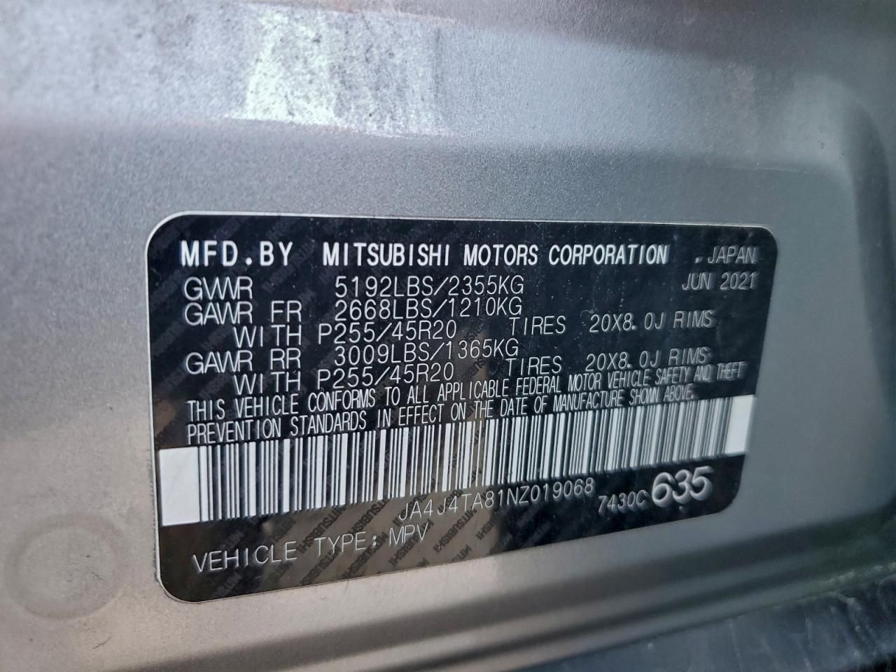 2022 Mitsubishi Outlander es