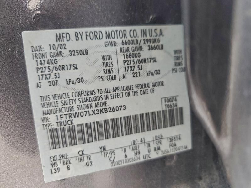 2003 Ford F150 Supercrew