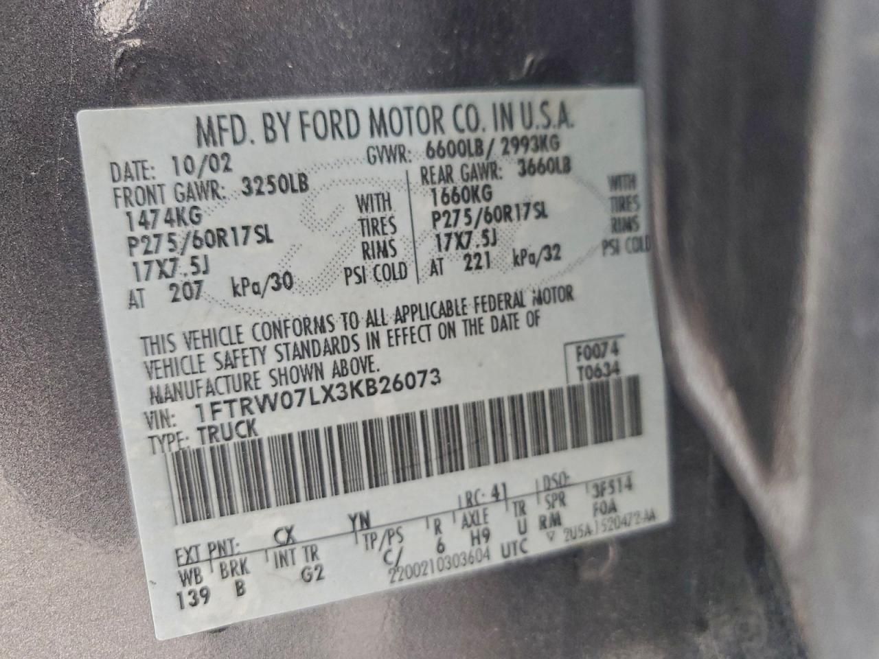 2003 Ford F150 Supercrew