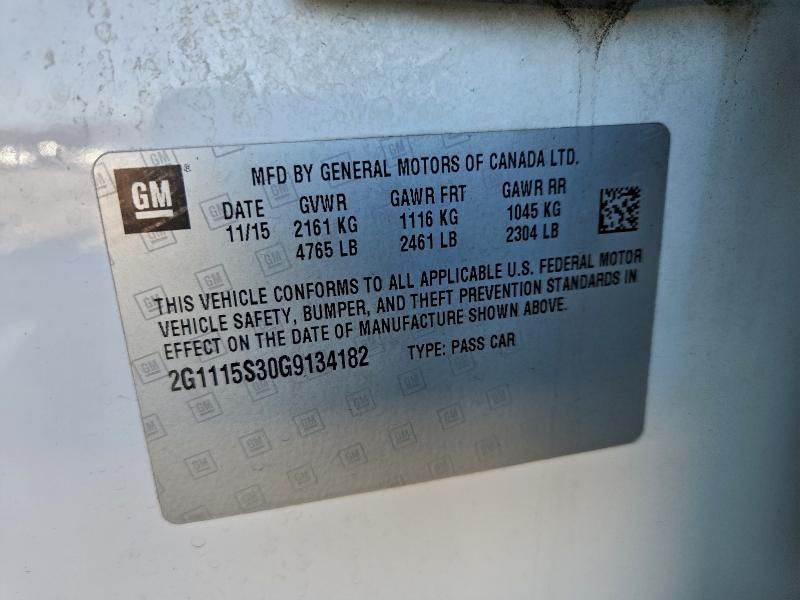 2016 Chevrolet Impala lt