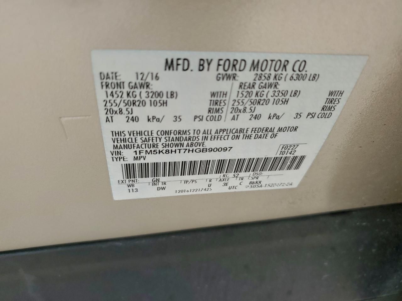 2017 Ford Explorer Platinum