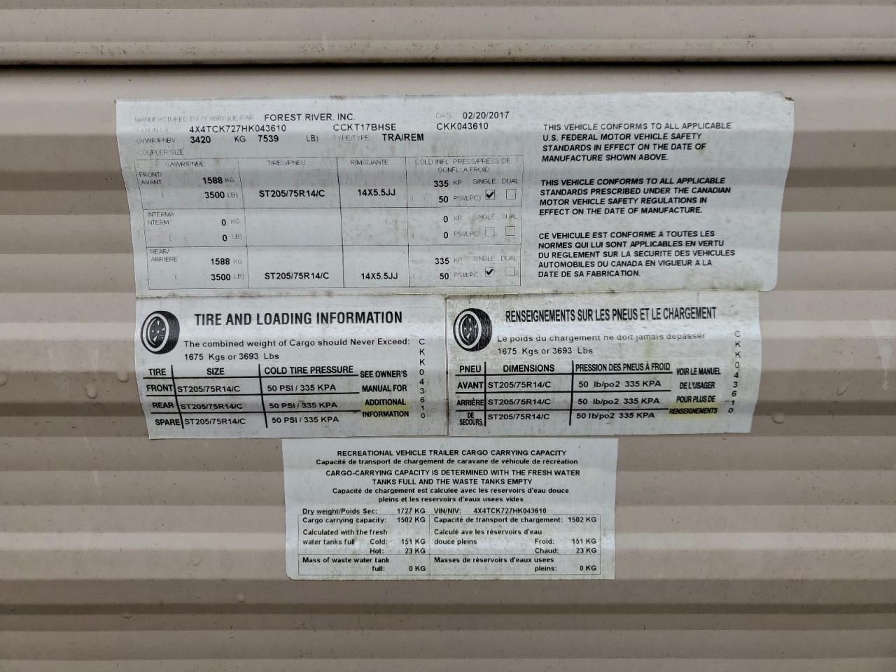 2017 Wildwood 2017 Foresriver Grey Wolf