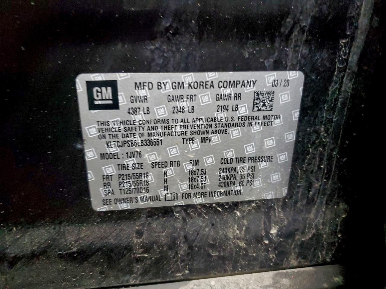 2020 Chevrolet Trax 1LT