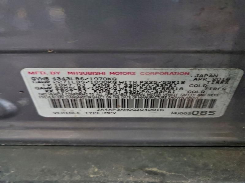 2016 Mitsubishi Outlander Sport es