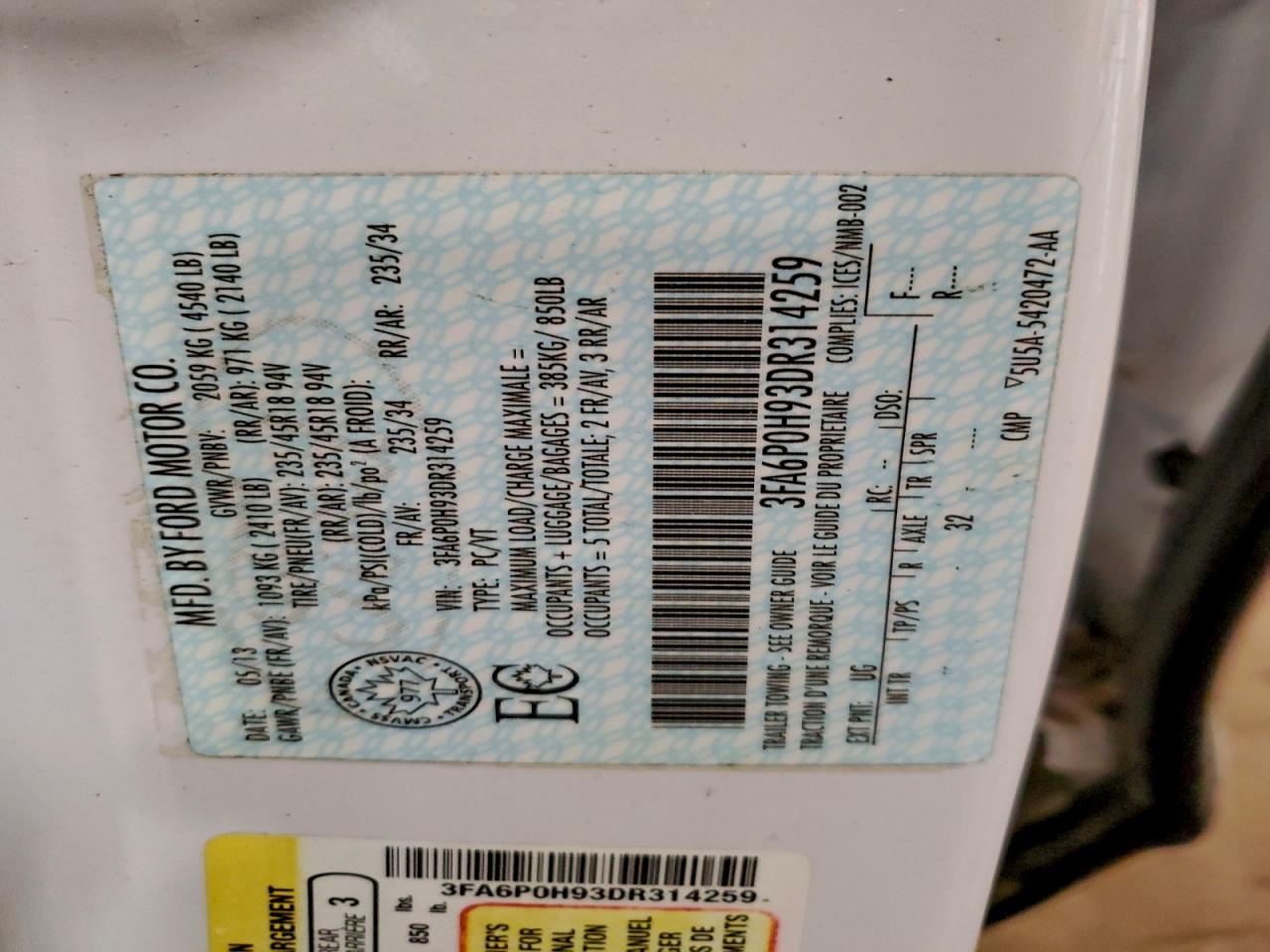2013 Ford Fusion se