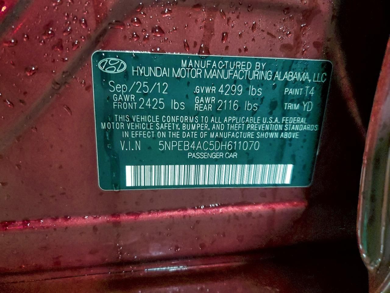 2013 Hyundai Sonata gls