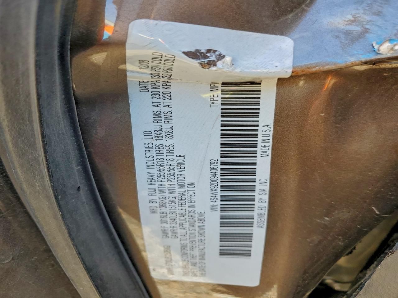 2009 Subaru Tribeca Limited