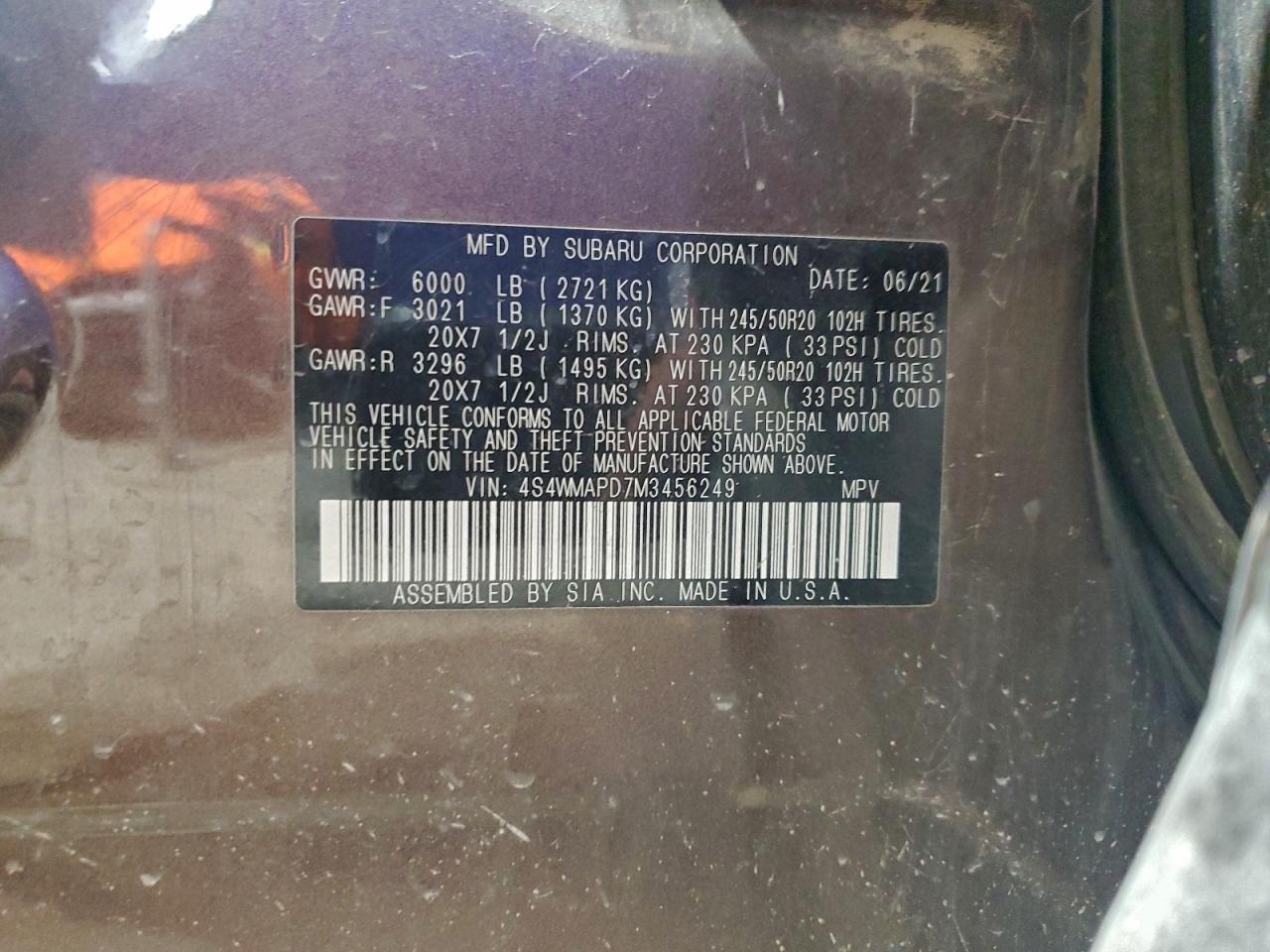 2021 Subaru Ascent Limited