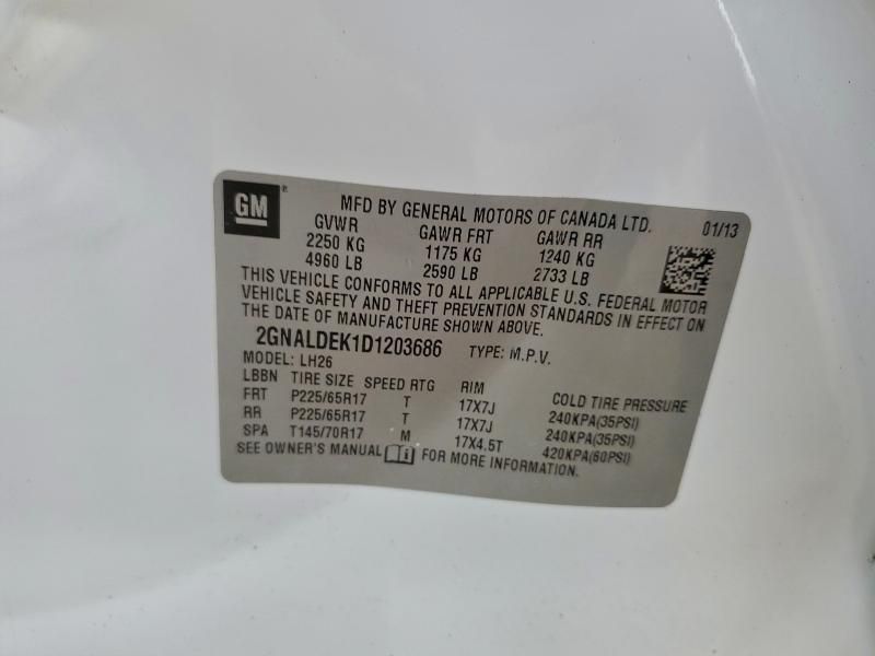 2013 Chevrolet Equinox lt