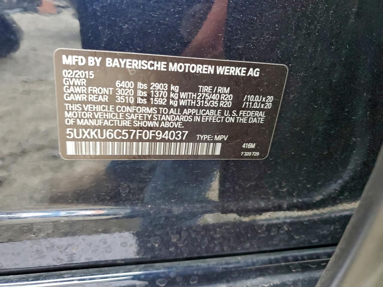 2015 BMW X6 Xdrive50i