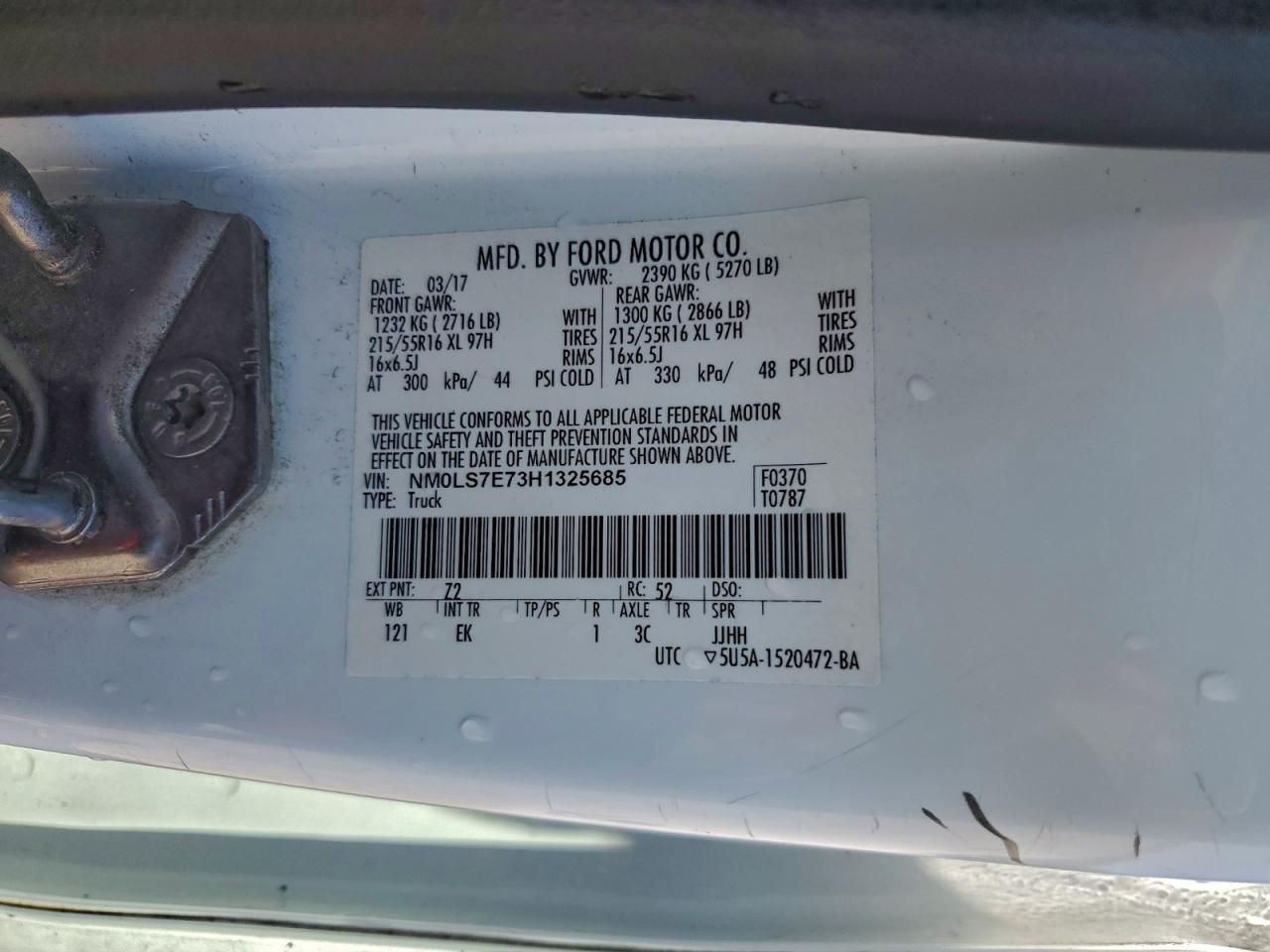 2017 Ford Transit Connect van