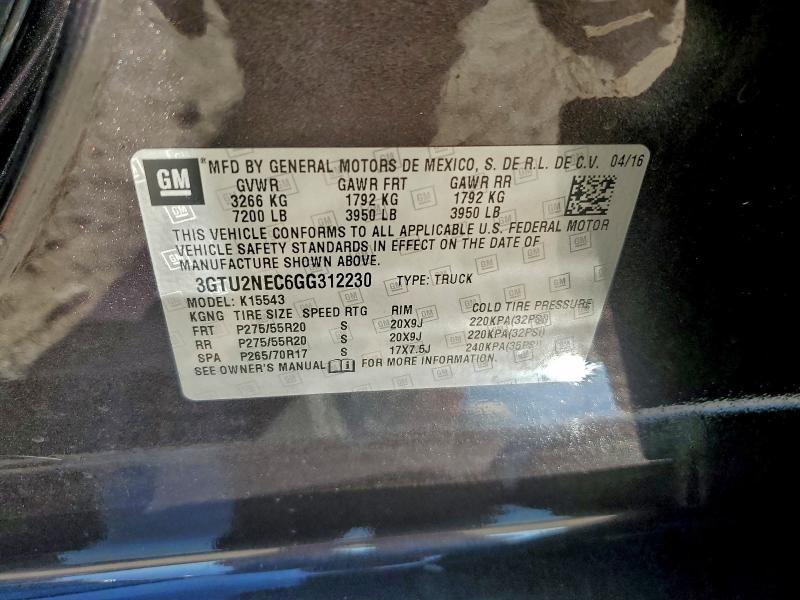 2016 GMC Sierra K1500 slt