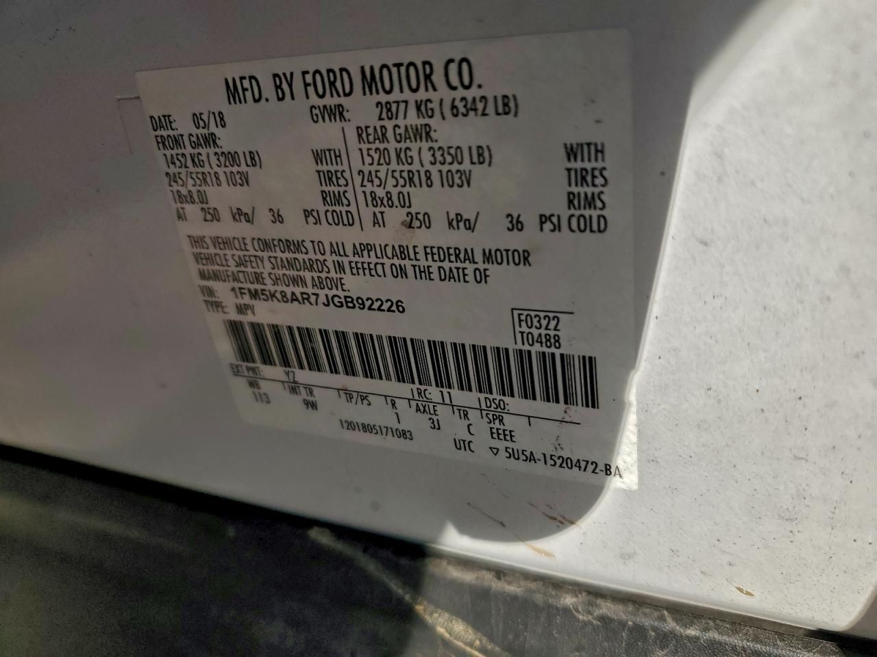 2018 Ford Explorer Police Interceptor