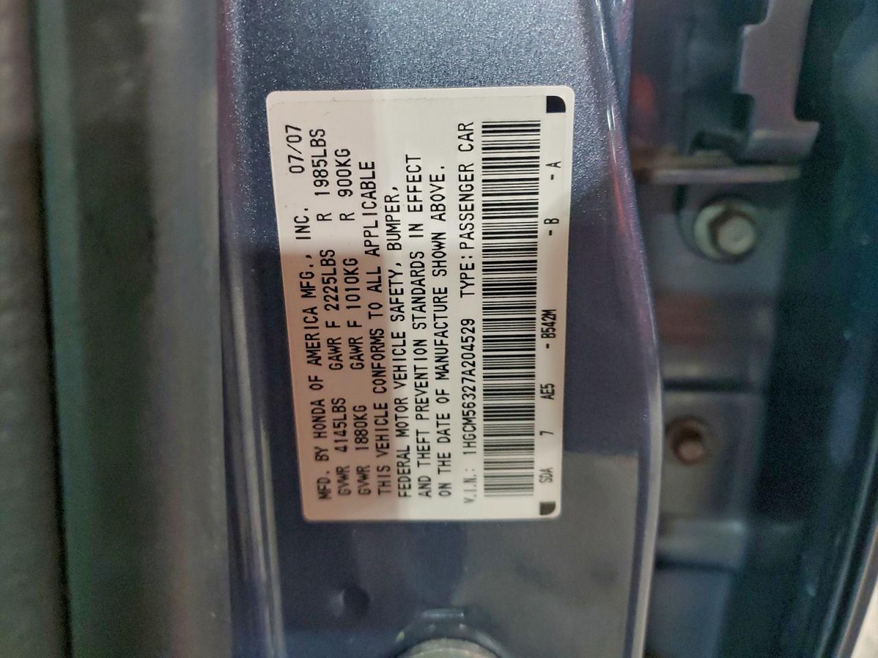 2007 Honda Accord se