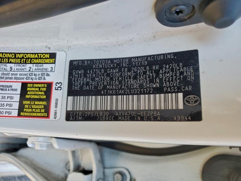 2020 Toyota Camry xse