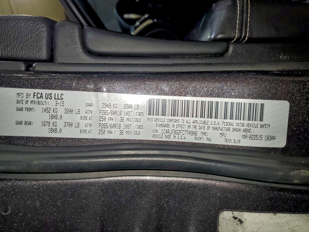 2015 Jeep Grand Cherokee Limited