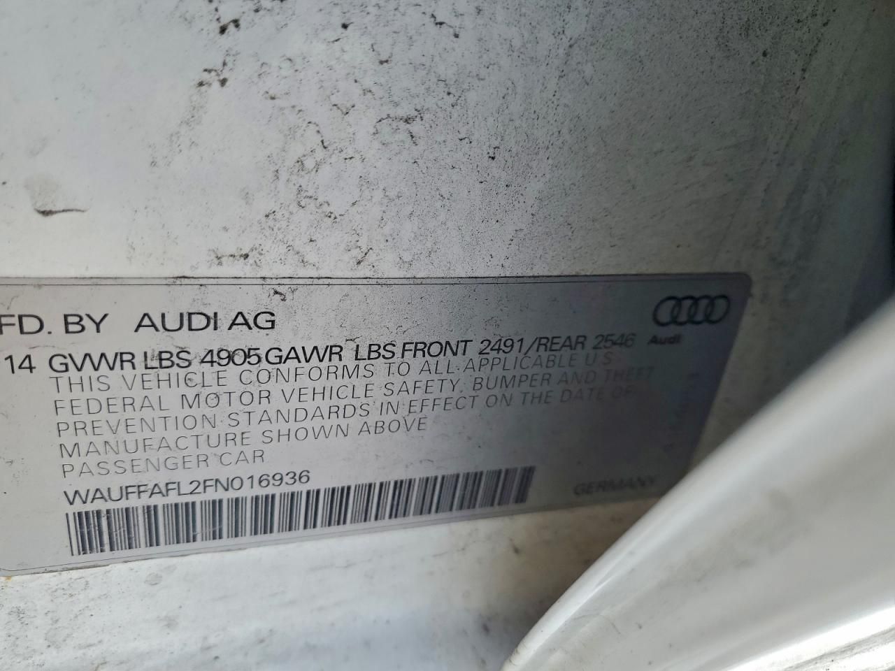 2015 Audi A4 Premium Plus