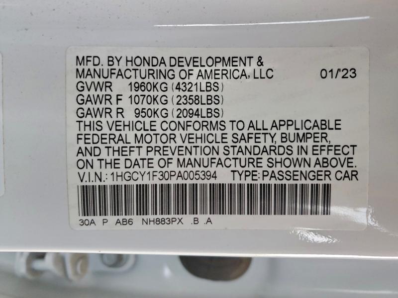 2023 Honda Accord ex