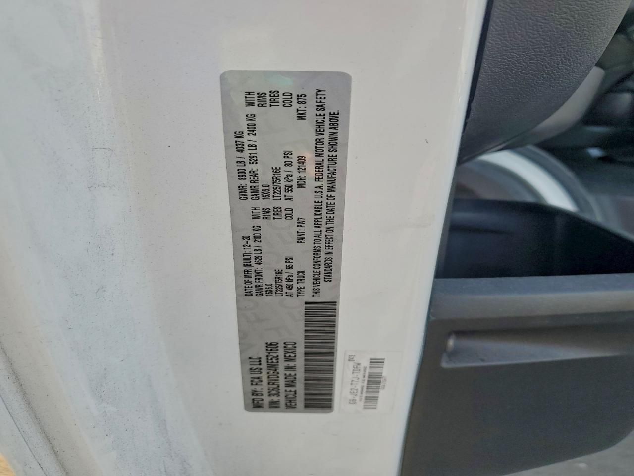 2021 Dodge RAM Promaster 2500 2500 High