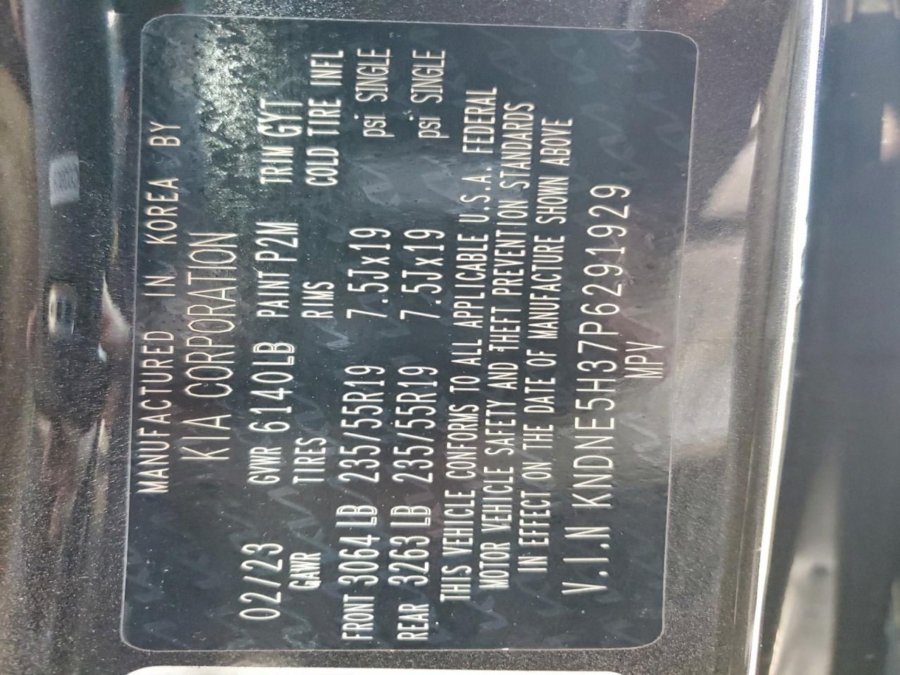 2023 KIA Carnival sx