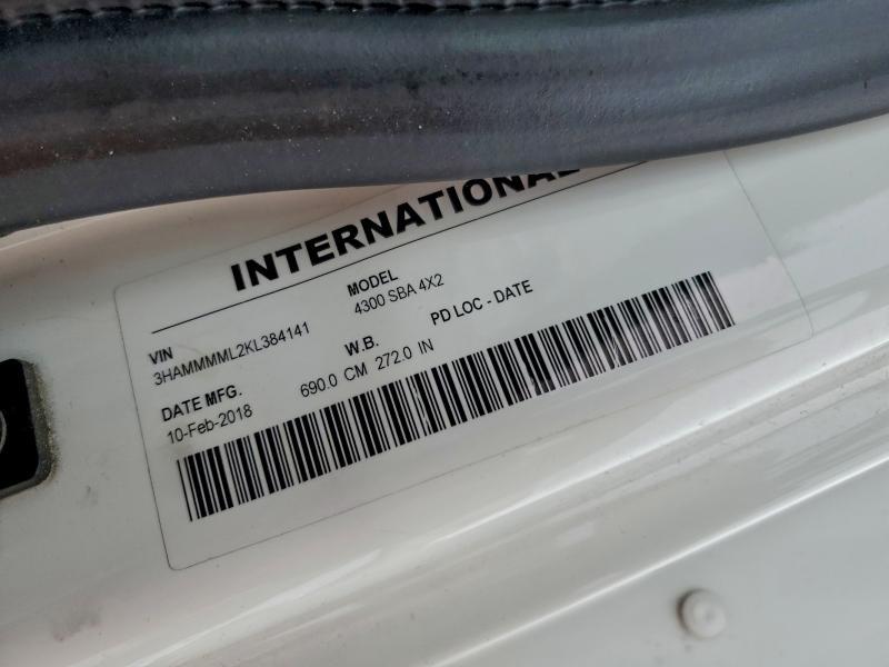 2019 International 4300 BOX Truck