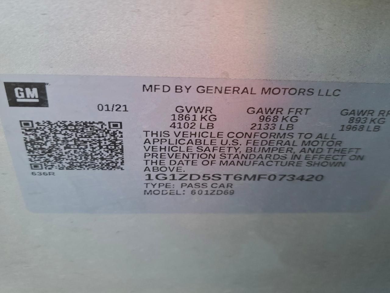 2021 Chevrolet Malibu lt