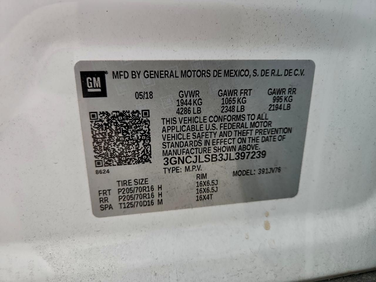 2018 Chevrolet Trax 1LT