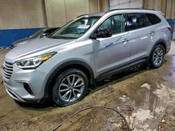 2017 Hyundai Santa fe se en venta en Woodhaven, MI