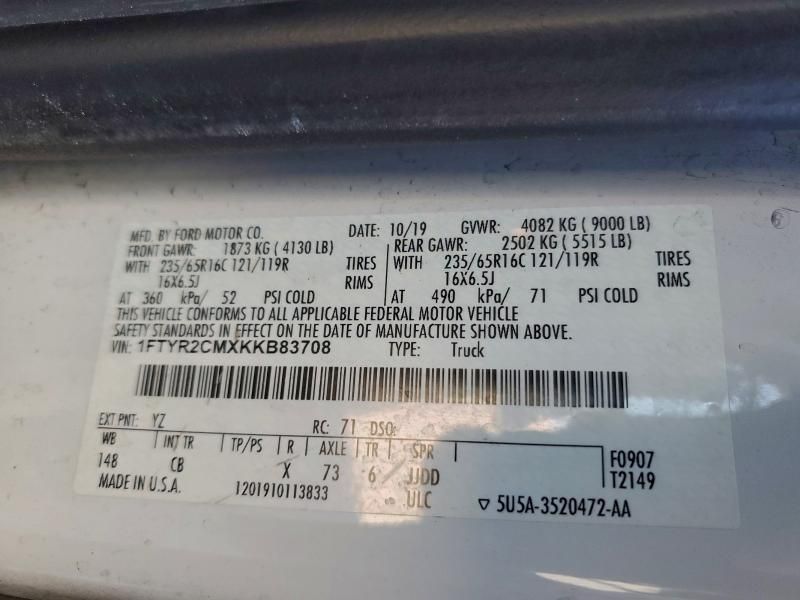 2019 Ford Transit T-250 Delivery van