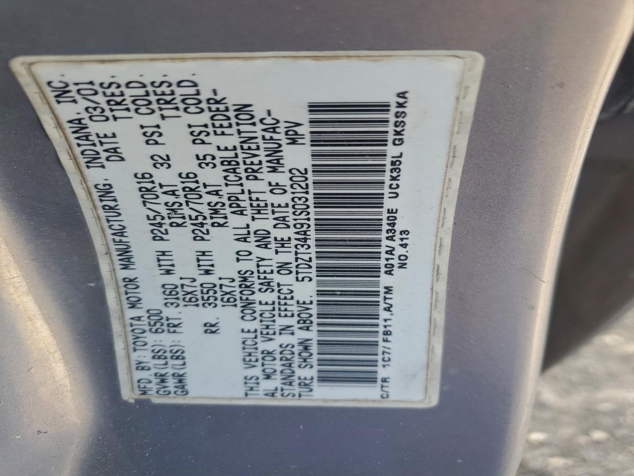 2001 Toyota Sequoia SR5