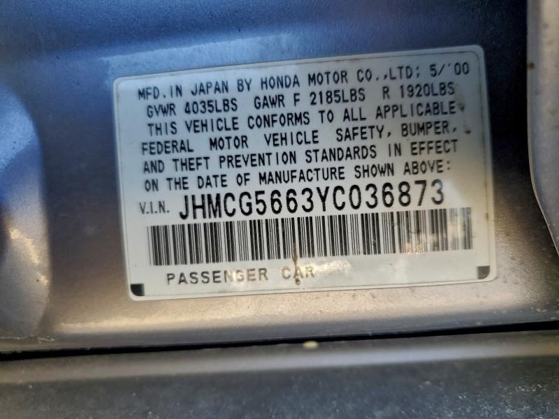 2000 Honda Accord ex