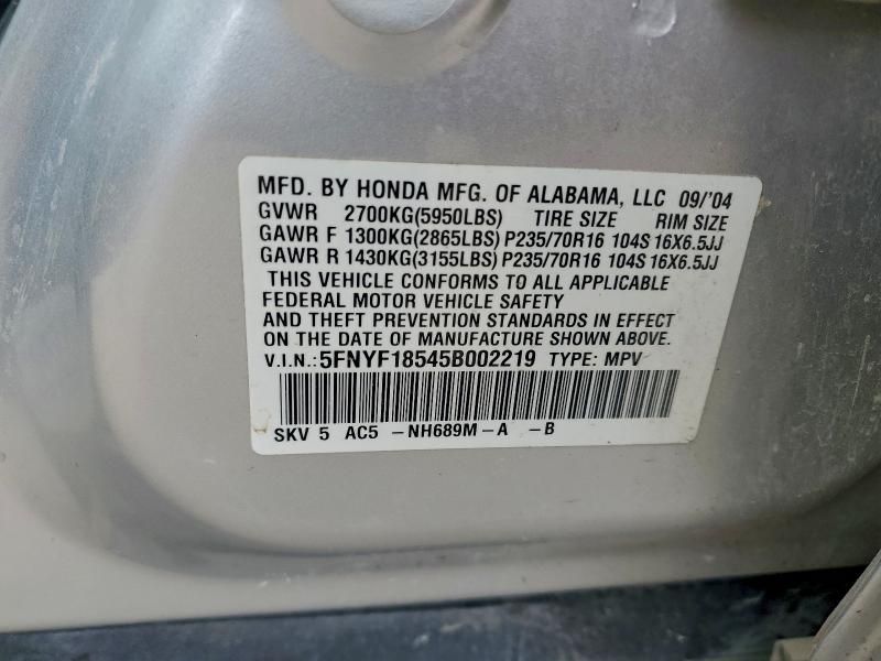 2005 Honda Pilot exl