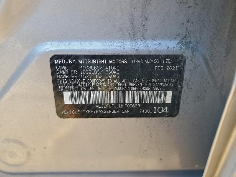 2021 Mitsubishi Mirage G4 es