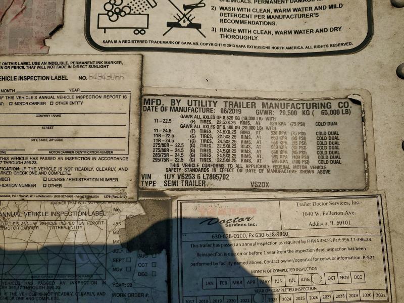 2020 Utility Trailer Manufacturer DRY Freight Trailer