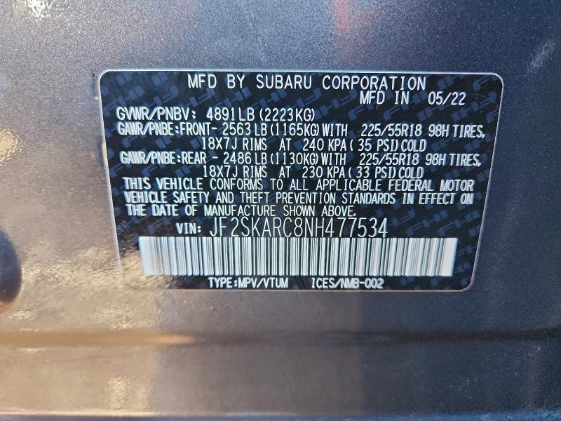 2022 Subaru Forester Touring